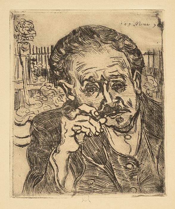 Man Smoking a Pipe: Portrait of Dr. Gachet Slider Image 1